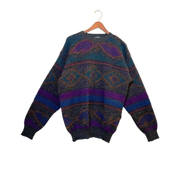 Vintage Pendleton LOBO Knitted Crew Neck Sweater Made In USA Mens Size L - Picture 1 of 8